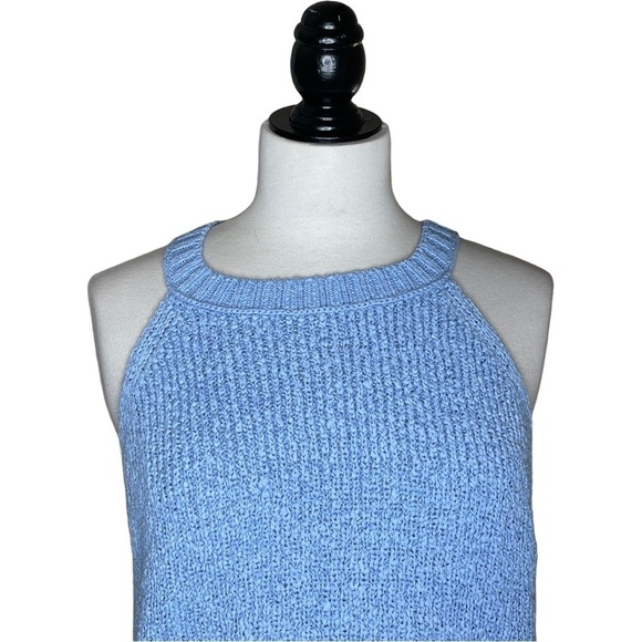 NWT J. Crew All Season Baby Blue Breathable Cotton Blend Sweater Tank - Picture 3 of 6